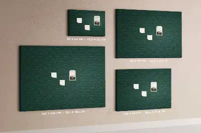 Tableau d’affichage en liège avec motif de feuilles