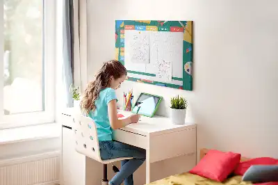 Tableau de liège Organisateur d'activités scolaires