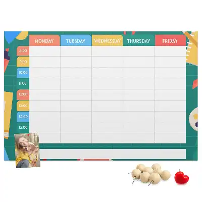 Tableau de liège Organisateur d'activités scolaires