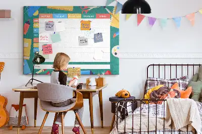 Tableau de liège Organisateur d'activités scolaires