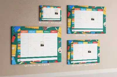 Tableau de liège Organisateur d'activités scolaires