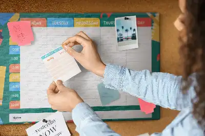 Tableau de liège Organisateur d'activités scolaires