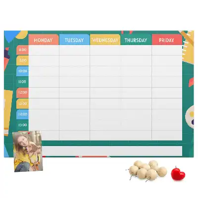 Tableau de liège Organisateur d'activités scolaires