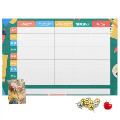 Tableau de liège Organisateur d'activités scolaires