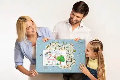 Tableau d’affichage en liège Carte des animaux de la Pologne