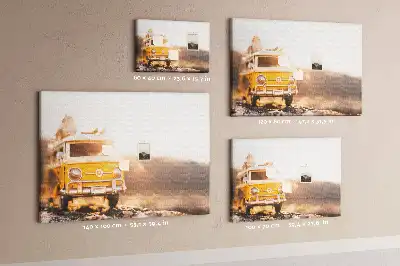 Tableau en liège déco Voiture vacances
