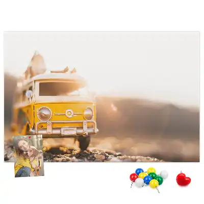 Tableau en liège déco Voiture vacances