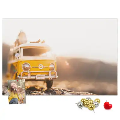 Tableau en liège déco Voiture vacances