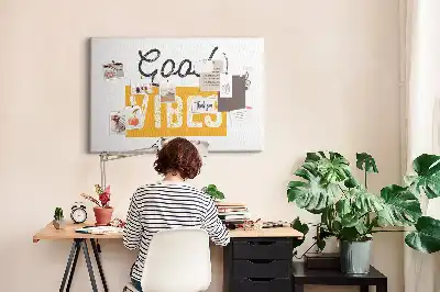 Tableau en liège déco Phrase inspirante
