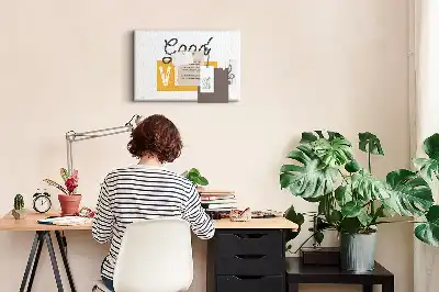 Tableau en liège déco Phrase inspirante