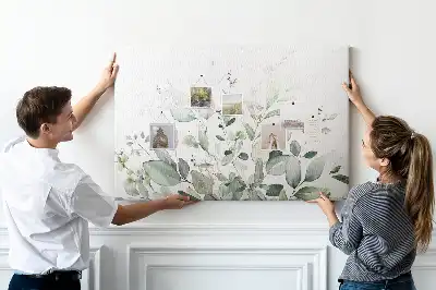 Tableau en liège déco Feuilles botaniques nature