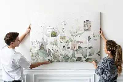 Tableau en liège déco Feuilles botaniques nature