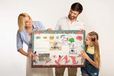 Tableau d’affichage en liège Organisateur hebdomadaire pour enfants