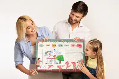 Tableau d’affichage en liège Organisateur hebdomadaire pour enfants