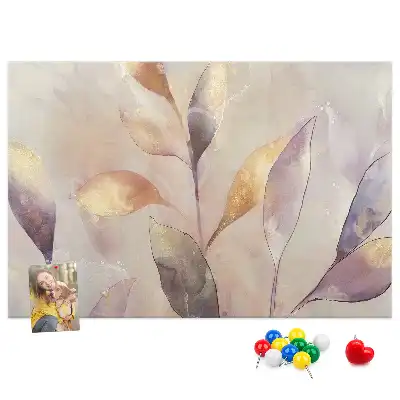 Tableau de liège Plantes aquarelle