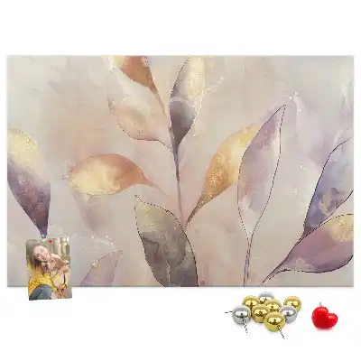 Tableau de liège Plantes aquarelle