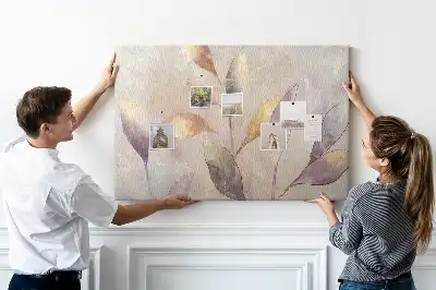 Tableau de liège Plantes aquarelle