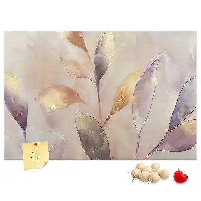 Tableau de liège Plantes aquarelle