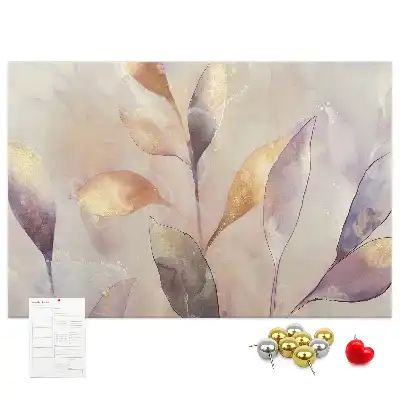 Tableau de liège Plantes aquarelle
