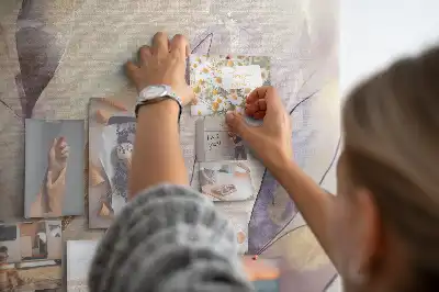 Tableau de liège Plantes aquarelle