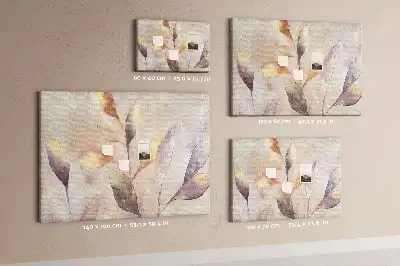 Tableau de liège Plantes aquarelle