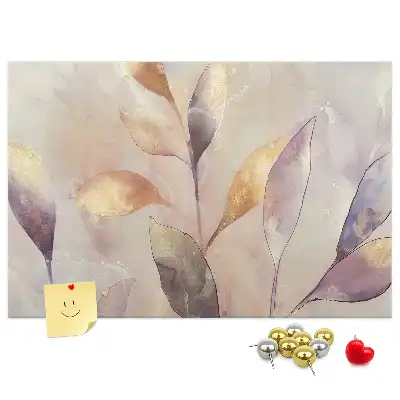 Tableau de liège Plantes aquarelle