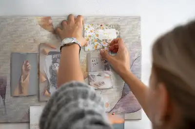 Tableau de liège Plantes aquarelle