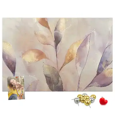 Tableau de liège Plantes aquarelle