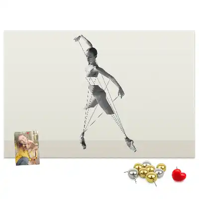 Tableau d'affichage en liège motif Ballerine
