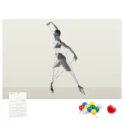 Tableau d'affichage en liège motif Ballerine