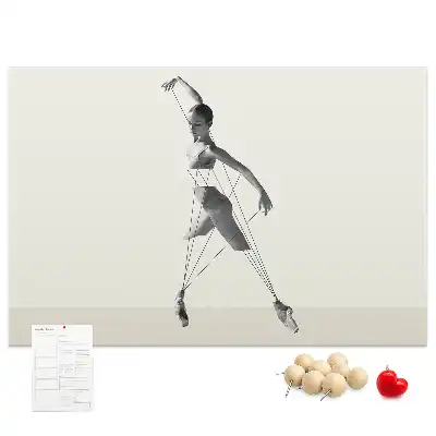 Tableau d'affichage en liège motif Ballerine