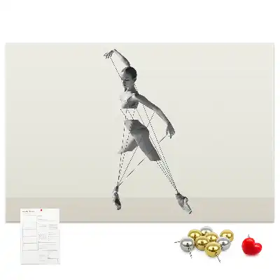 Tableau d'affichage en liège motif Ballerine