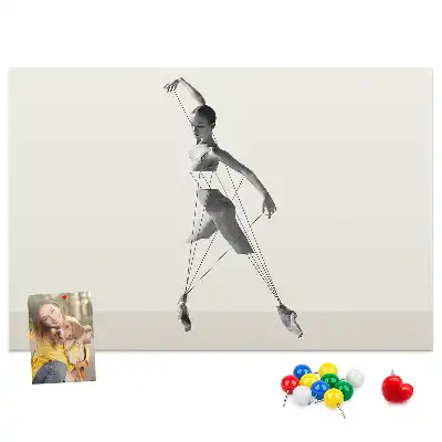 Tableau d'affichage en liège motif Ballerine