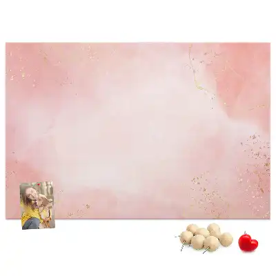 Tableau de liège Marbre rose