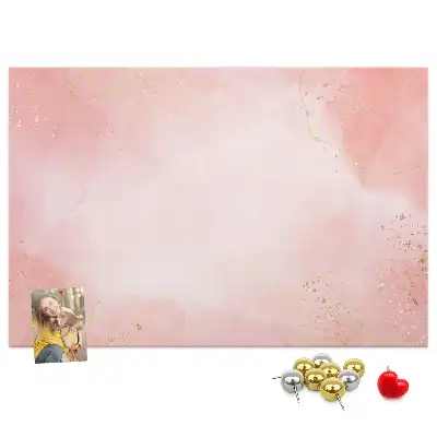 Tableau de liège Marbre rose