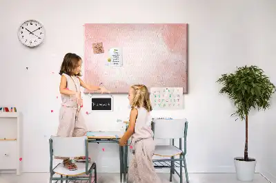 Tableau de liège Marbre rose
