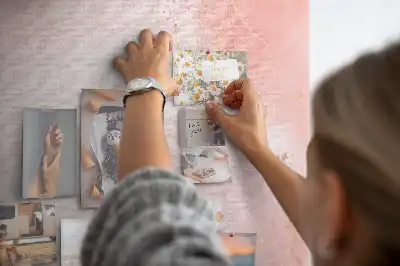 Tableau de liège Marbre rose