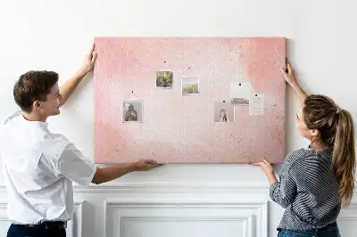 Tableau de liège Marbre rose