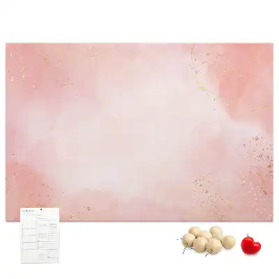 Tableau de liège Marbre rose