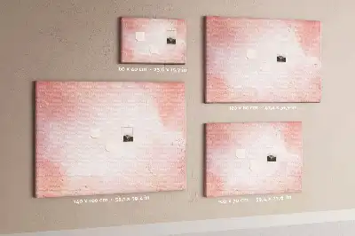Tableau de liège Marbre rose