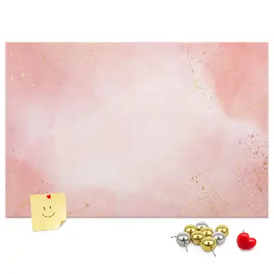Tableau de liège Marbre rose
