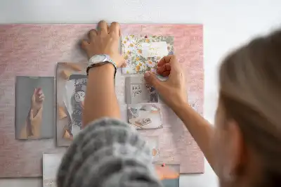 Tableau de liège Marbre rose