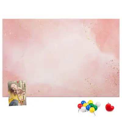 Tableau de liège Marbre rose