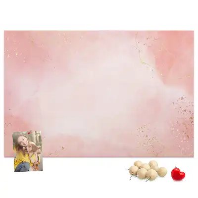 Tableau de liège Marbre rose