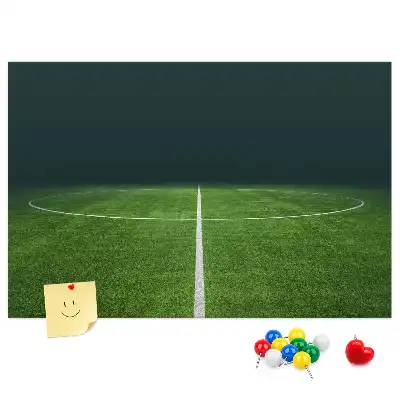 Tableau en liège décoratif motif terrain de football