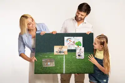 Tableau en liège déco Terrain de football