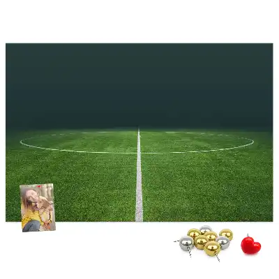Tableau en liège déco Terrain de football