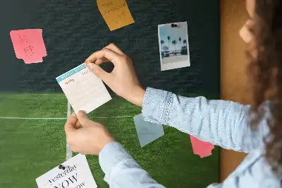 Tableau en liège déco Terrain de football