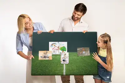 Tableau en liège déco Terrain de football