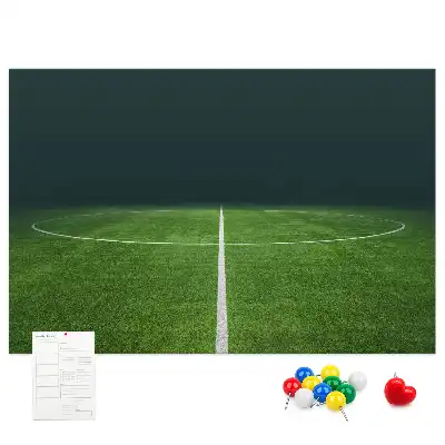Tableau en liège déco Terrain de football